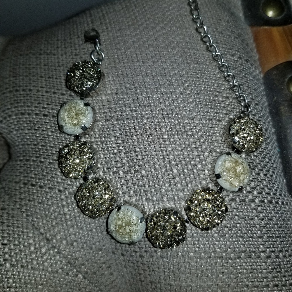 Gold stone bracelet